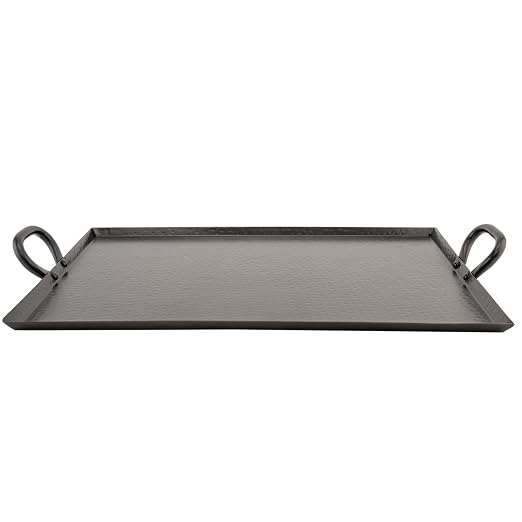 G.E.T. SSTPD-1915-ANT Heavy-Duty Metal Serving/Ottoman Tray by Unknown