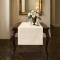 Signature Linen™ by D'Moksha Ivory Table Runner 36 Inches, 100% Pure Linen by DMokshaHomes