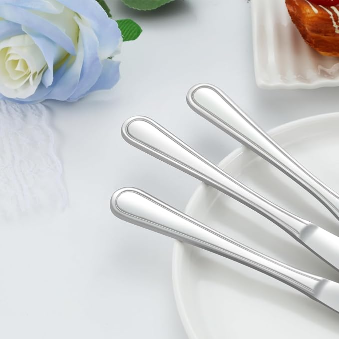Dinner Knives Set of 24, 9” Knives Set, Butter Knife - Image 4