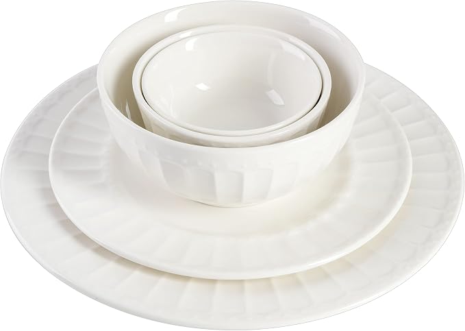 Gibson Home Zen Buffet Porcelain Ceramic Dinnerware Sets - Image 3