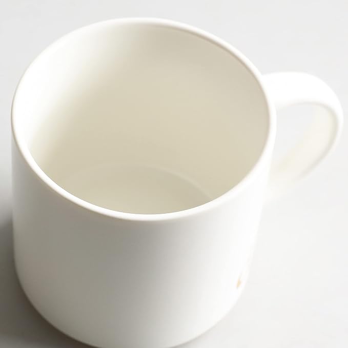COLLECTIVE HOME Ceramic Coffee Mug, 15 oz Monogram Cup - Image 4
