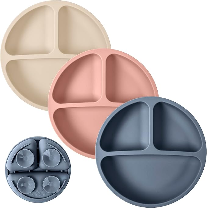 WeeSprout Suction Plates for Babies & Toddlers by WeeSprout