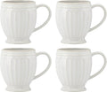 Lenox French Perle Groove White Stoneware Mug Set by Lenox