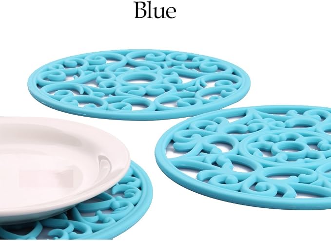 ME.FAN Trivets for Dishes/Pots/Pans, Flexible/Durable/Non Slip Hot Pads to - Image 2