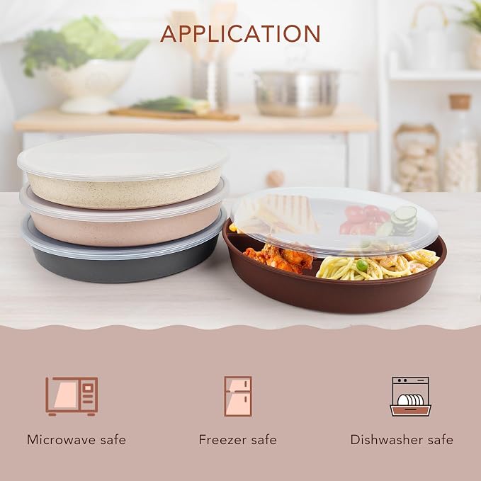9 Inch 4PCS Portion Control Plates - Image 3