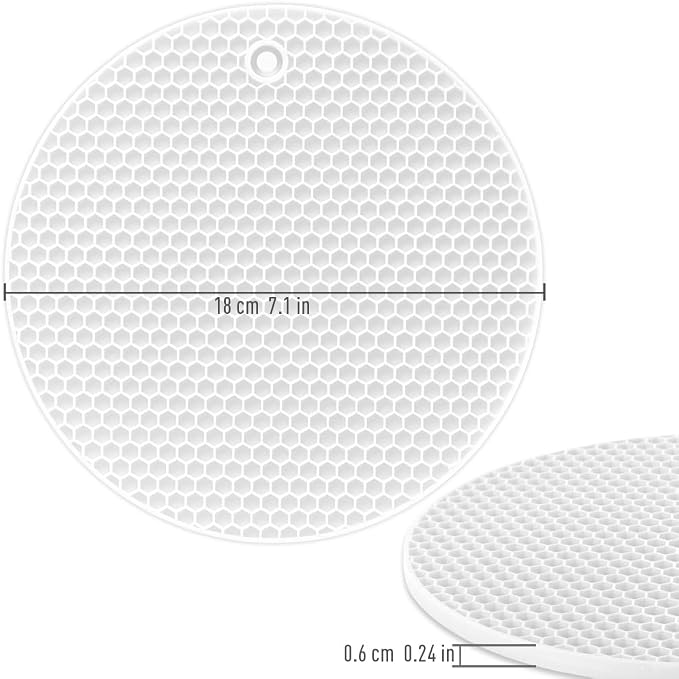 homEdge Silicone Trivets Mat, 6 Packs Multipurpose Non Slip Heat Resistant Pot - Image 5
