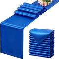 Royal Blue Satin Table Runner, 12x108 Inches, 12 Pack | Premium Satin, Smooth by VCUSUELER