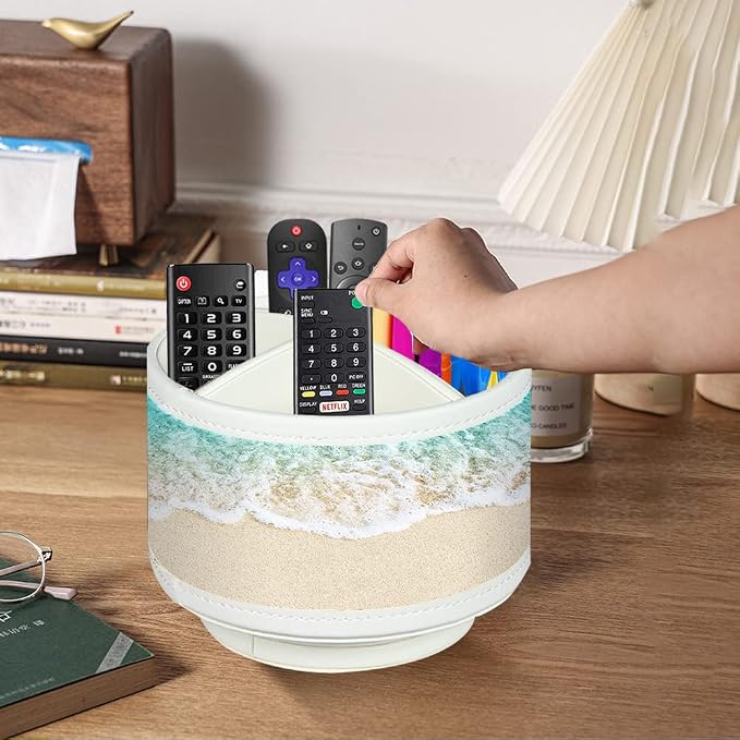 BIBELUN TV Remote Control Holder 360 Swivel Pen Holder Art Supply Organizer | - Image 7