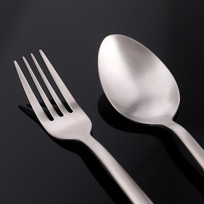 30 Pieces Silverware Set, Flatware Cutlery Set - Image 8