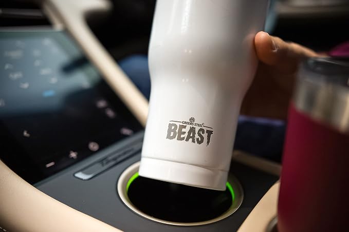 BEAST Insulated Coffee Mug – 900 ml I Arctic White I Stainless Steel I Reusable - Image 3
