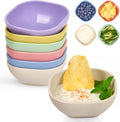 6 Pack Small Bowls, 4.5 OZ Assorted Colors Dipping Sauce Cups, Ice Cream Bowls by BGHEOUYV