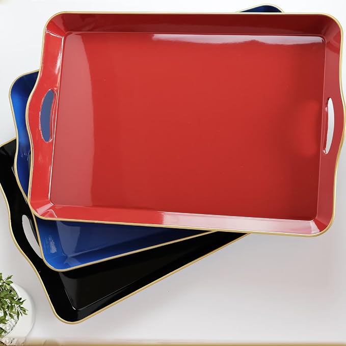 Spsyrine Large Blue Serving Tray - Image 7