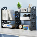 YGYQZ Adjustable Desktop Shelf Organizer, 3-Tier Expandable Desk Shelf by YGYQZ