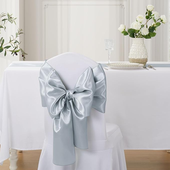 Silver Satin Table Runner, 12x108 Inches, 12 Pack | Premium Satin, Smooth - Image 4