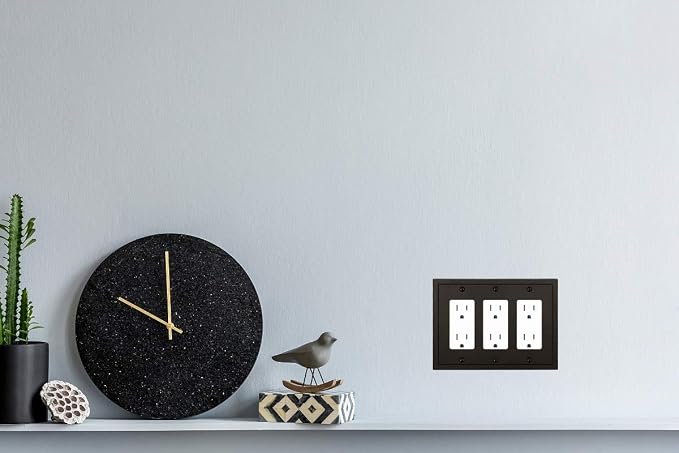 Modern Edge Decorative Wall Plate Switch Plate Outlet Cover, Durable Solid Zinc - Image 7