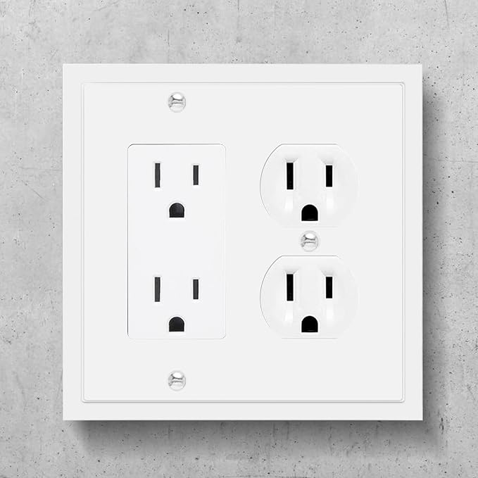 Modern Edge Decorative Wall Plate Switch Plate Outlet Cover, Durable Solid Zinc - Image 2