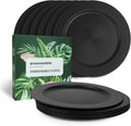 10inch/6pcs Dishwasher & Microwave Safe Wheat Straw Plates, Alternative by greenandlife