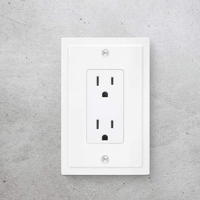 Modern Edge Decorative Wall Plate Switch Plate Outlet Cover, Durable Solid Zinc - Image 2