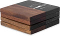 Marble Coasters: 4-Piece Set of Acacia Wood Marble Coasters, Suitable by Kitchenitemsforbeauty