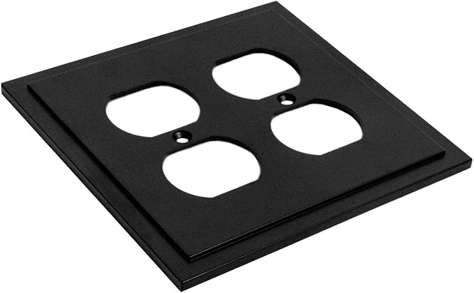 Modern Edge Decorative Wall Plate Switch Plate Outlet Cover, Durable Solid Zinc - Image 2
