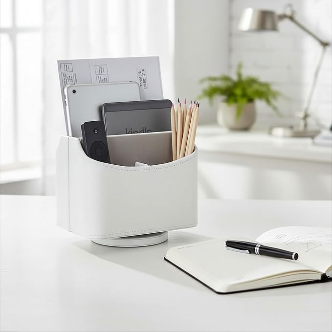 UnionBasic Rotating Desk Organizer, 360 Desk Spinning Caddy, Desktop TV - Image 4