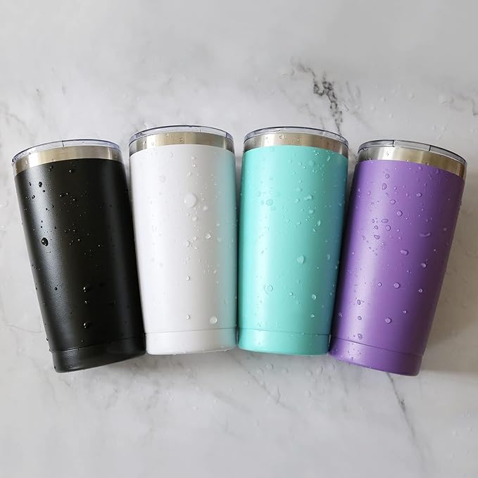25 Pack 20oz Tumbler Vacuum Insulated Travel Mug - Image 6
