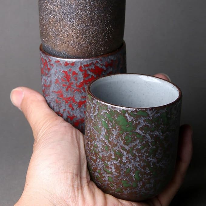 130ML Ceramic Tea, Kung Fu Cups Chinese Tea Cup, Japanese Style Handle-Less - Image 7