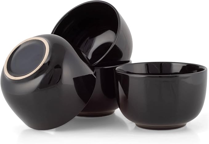 Elanze Designs Bistro Glossy Ceramic 4 inch Cute and Small Dessert Bowls Set of - Image 5