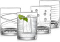 Joeyan Hand Blown Etched Whiskey Glasses, Old Fashioned Tumblers by JoeyanHousehold