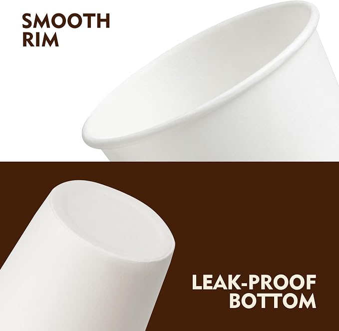 YEEHAW 3 oz 3000 Pack Small White Disposable Paper Cups | - Image 3