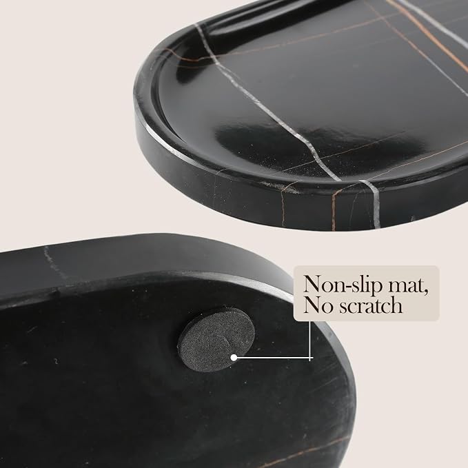 Natural Black Marble Tray, Catchall - Image 4