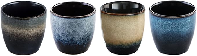 Ceramic Tea Cup, Kung Fu Tea set, Coffee Cup, Yerba Mate Set 4-piece companion by ceramicteacup