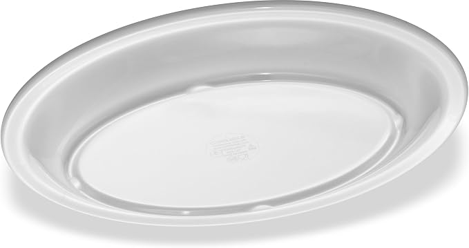 Carlisle FoodService Products Kingline Plastic Oval Platter Oval Tray - Image 2