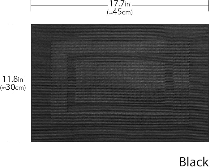 PIGCHCY Placemats Set of 8 Washable Durable Place Mats Vinyl Heat Resistant - Image 2