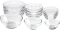 HillSpring 3 Sizes of Glass Prep Bowl Sets, Spices and Chopped Ingredients by HillSpring