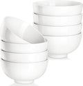 MALACASA Small White Ceramic Bowls Set of 8, 14 OZ Compact Dessert Bowls Rice by MALACASA