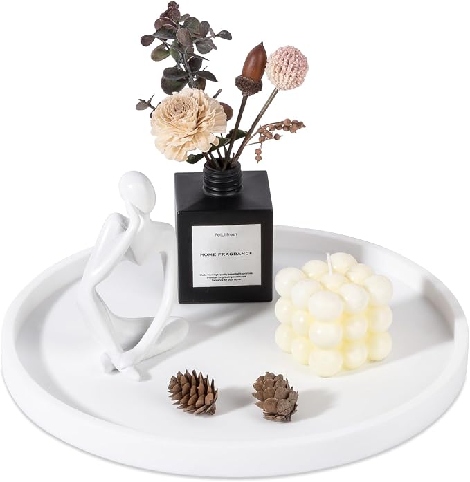 Silicone Bathroom Tray Coffee Table Decor Perfume Organizer, Waterproof by Heagoale