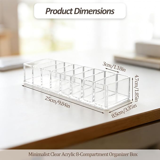 Clear Acrylic Makeup Compact Organizer - Image 2