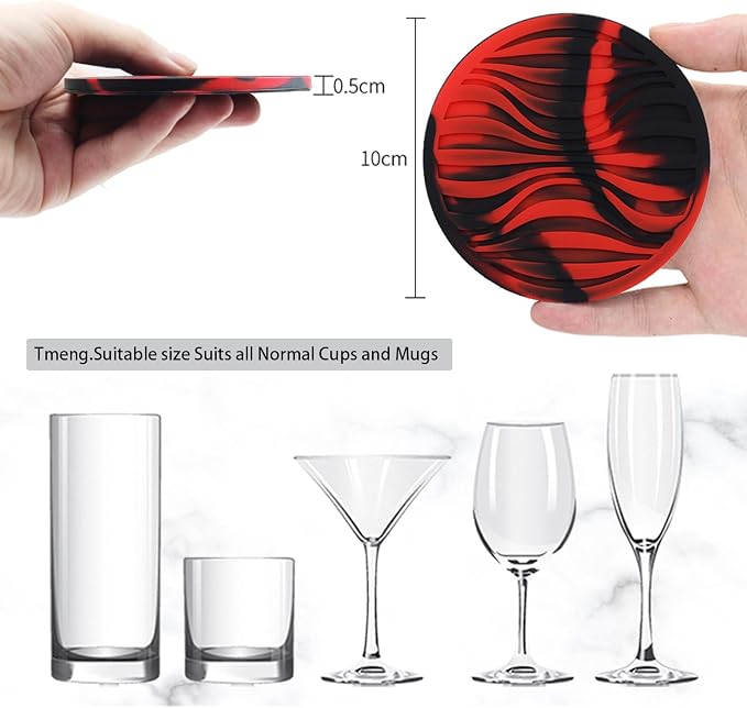 Silicone Coaster Set of 6 Pieces - Image 6