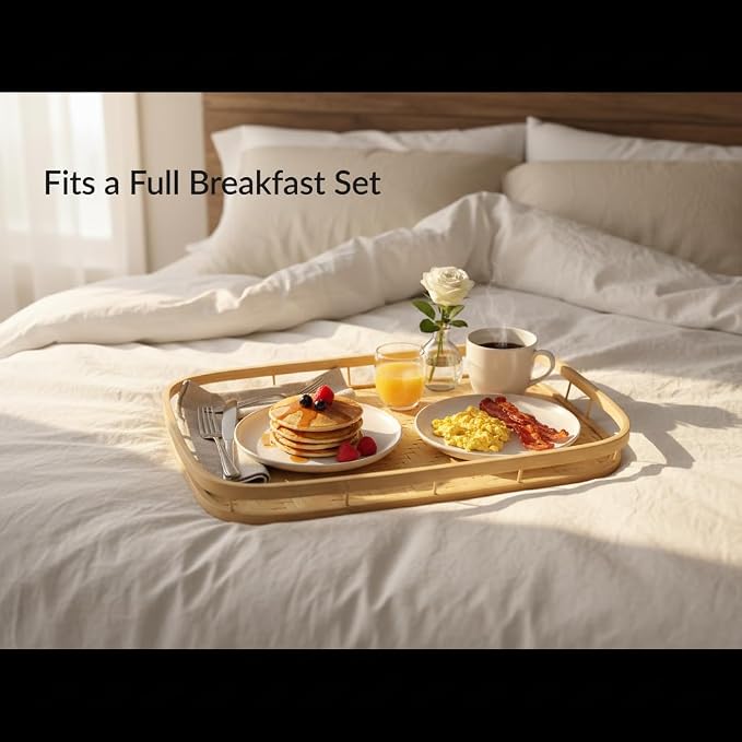 PEMAR Set of 6 Natural Bamboo Trays - Image 5