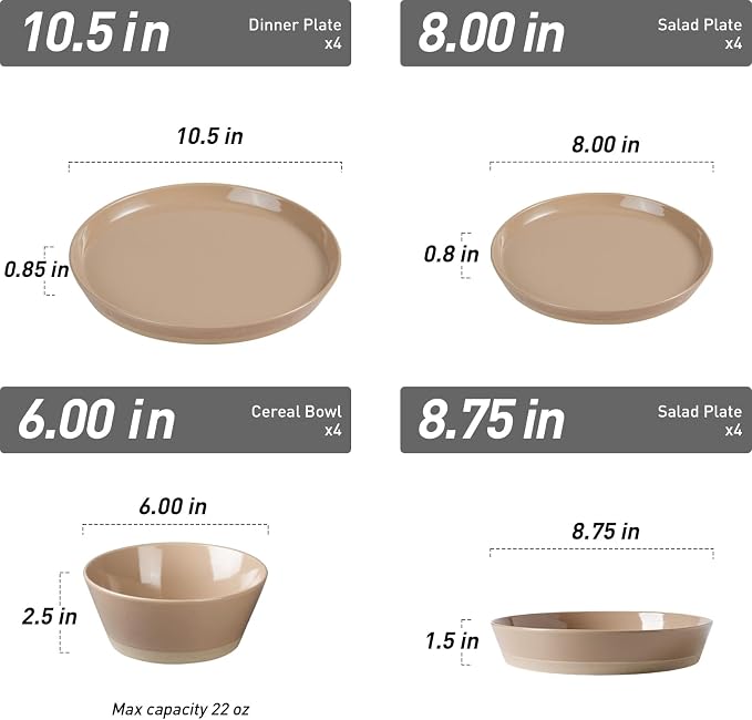 Famiware Saturn Stoneware Dinnerware Set - Image 2