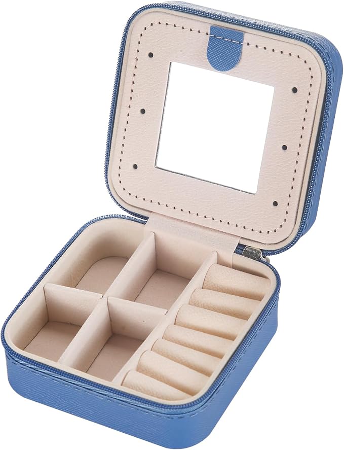 KElofoN Travel jewelry case Travel jewelry box Travel Jewelry Organizer Small - Image 6