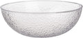 Lillian Collection Stunning Clear Plastic Round Hammered Bowl by Lillian