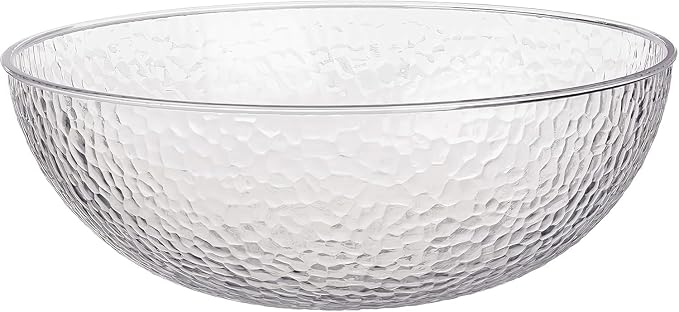 Lillian Collection Hammered Plastic Serving Bowl by Lillian