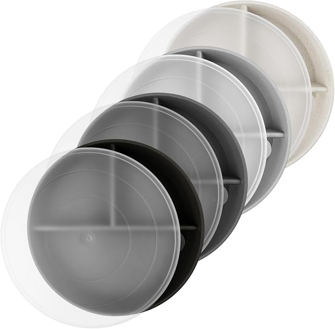 9 Inch 4PCS Divided Plates by greenandlife