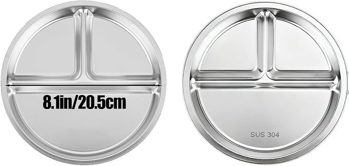 PandaEar Stainless Steel Divided Plates - Image 3