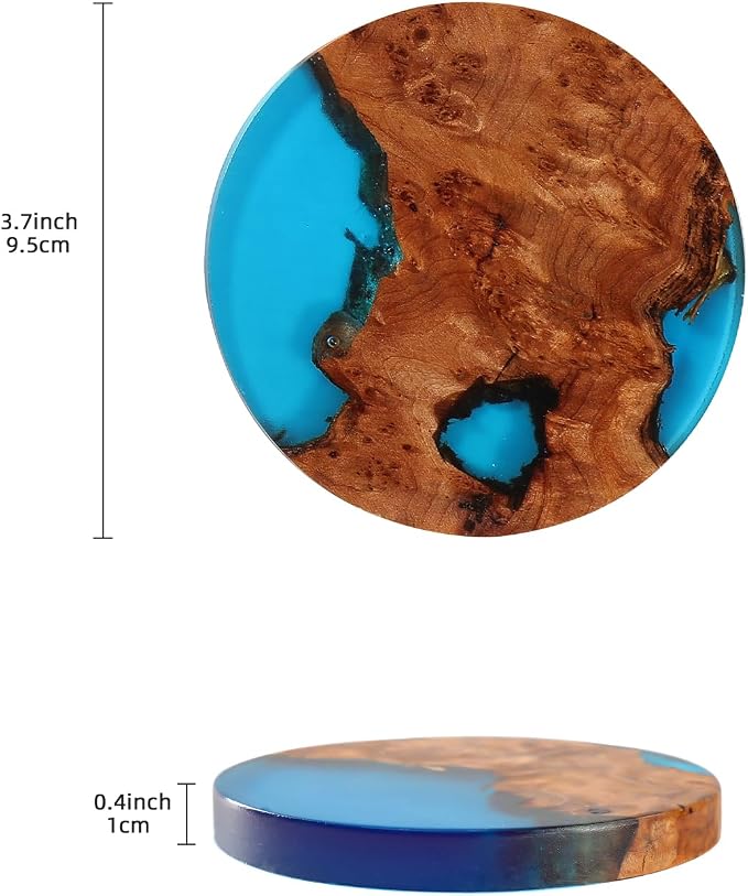 Wooden Beverage Coaster Set of 6 - Image 5