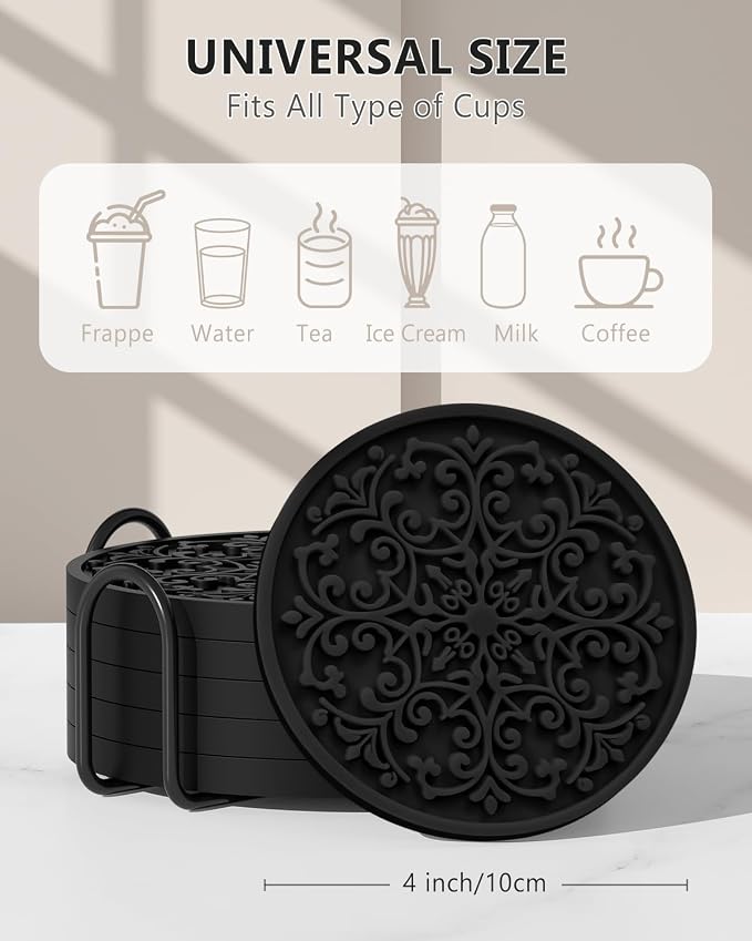 Drink Coasters, Coasters Set of 6 - Image 2