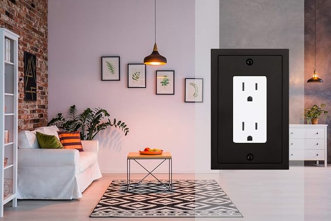 Modern Edge Decorative Wall Plate Switch Plate Outlet Cover, Durable Solid Zinc - Image 5