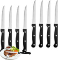 Steak Knives Set of 24, Sharp Triple Rivet Steak Knife Sets, High-Carbon by WISKEMA